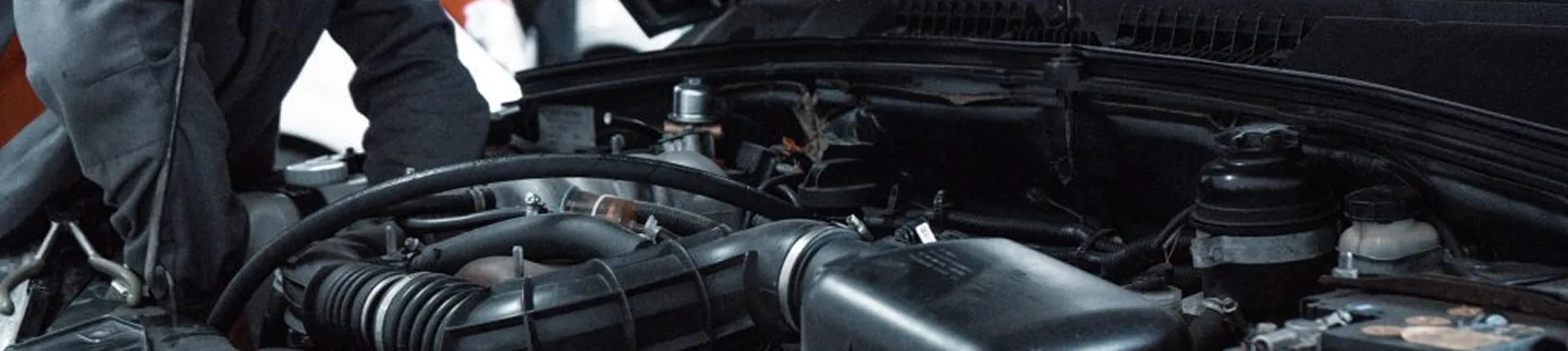 car with open hood
