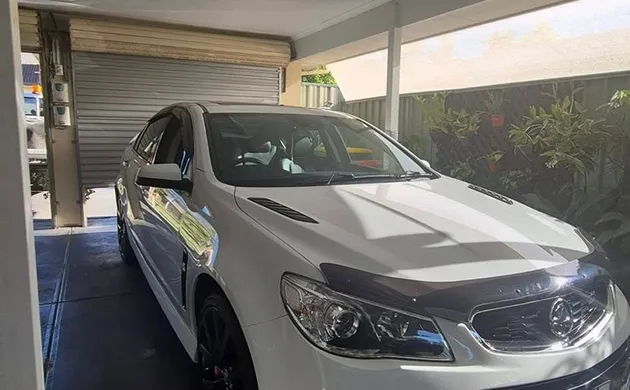 vehicle in garage